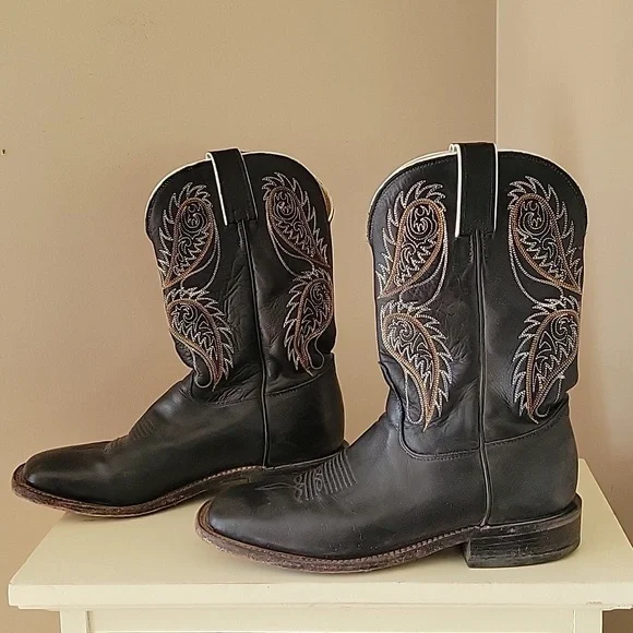 Tony Lama Ladies Americana Western boot. Black size 9 - Picture 3 of 6